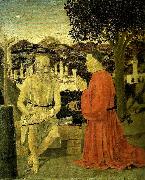 Piero della Francesca saint jerome and a worshipper USA oil painting artist